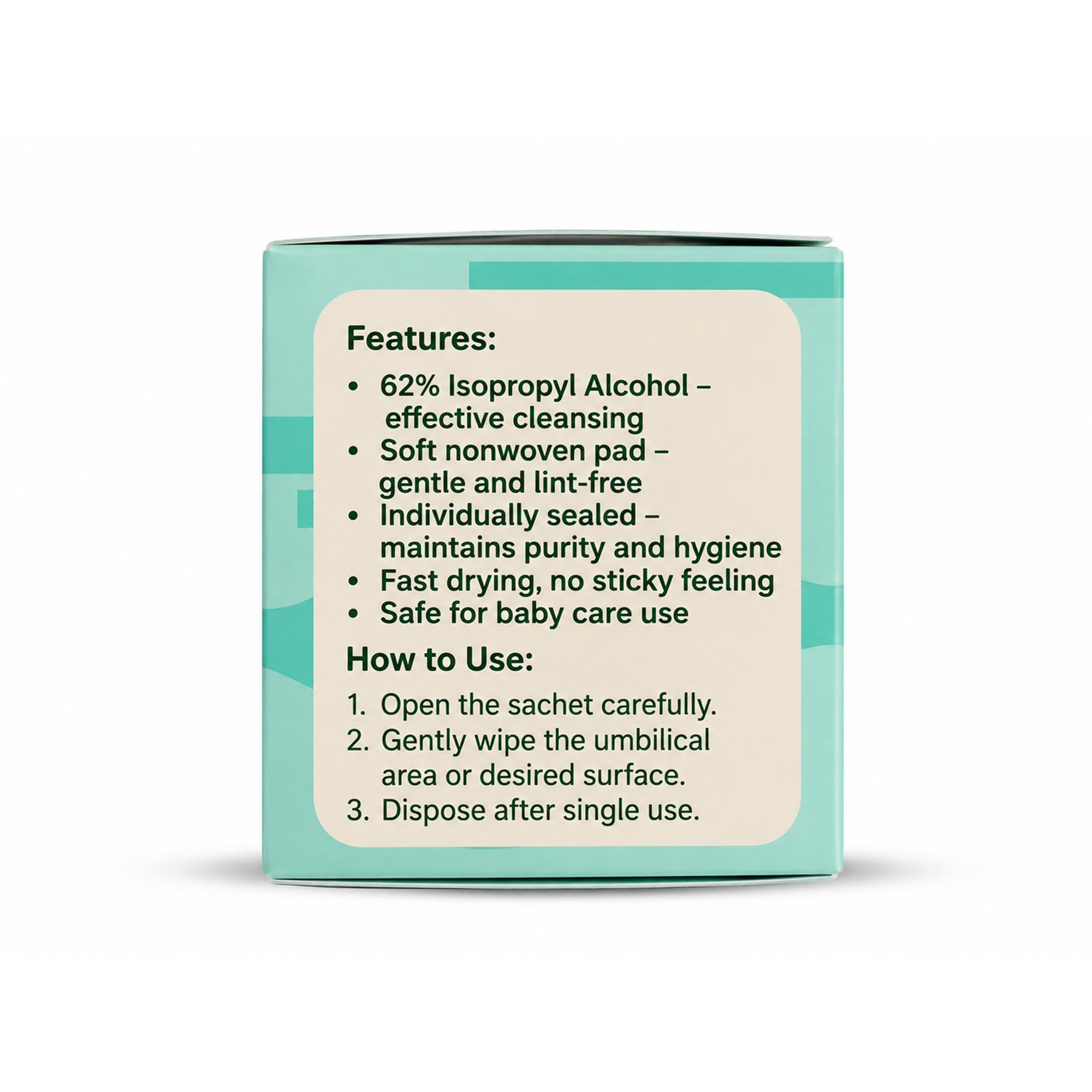 Angels Baby Alcohol Swabs 62% – مسحات كحولية للأطفال 100 مسحة