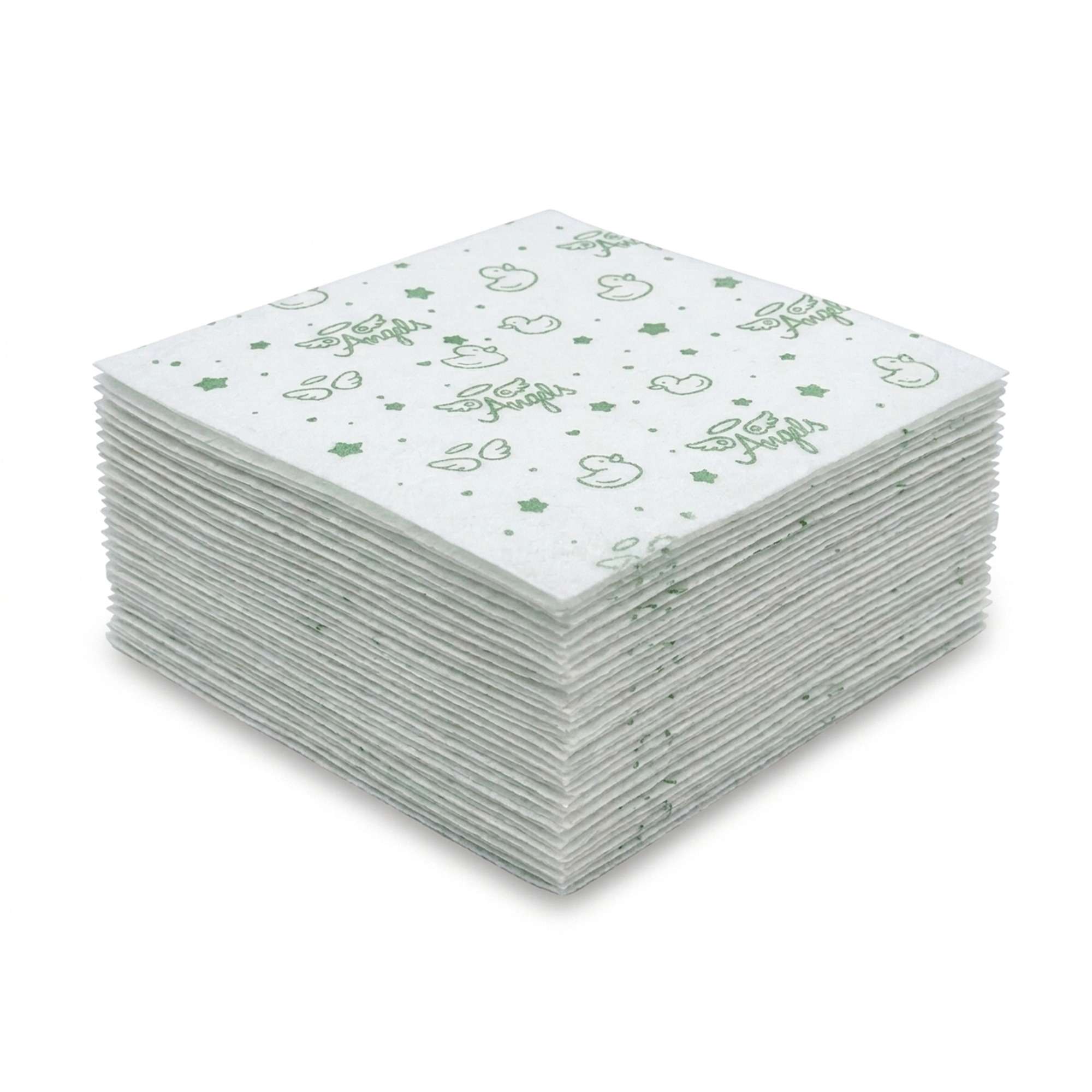Angels Baby Burp Pads – فوط تجشؤ للأطفال 100 قطعة 40×20 سم