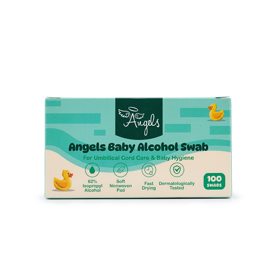 Angels Baby Alcohol Swabs 62% – Baby Alcohol Swabs 100 Count