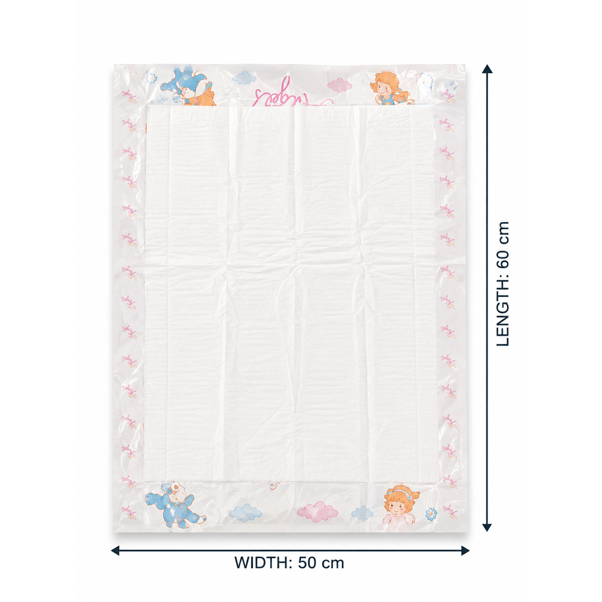 Angels Baby Changing Pads – مفارش تغيير الحفاض 30 قطعة 60×50 سم